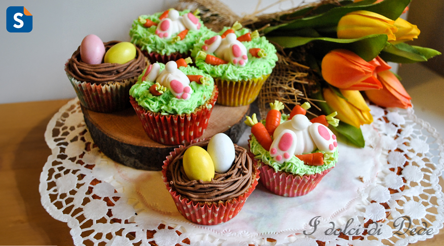 Decorare cupcakes di Pasqua